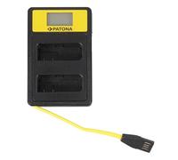 Patona Cargador Smart Dual con Pantalla LCD para Baterías Nikon EN-EL14
