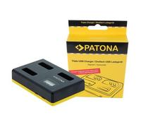 Patona Cargador triple USB para Canon NB-13L