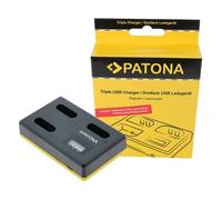 Patona Cargador triple USB para Sony NP-BX1 BX BX1 NP-BX1 Cybershot DSC HX300 DSC HX50V DSC RX1 in able USB tipo C