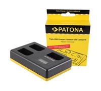Patona Cargador triple USB para Sony NP-FW50
