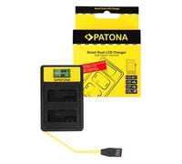 Patona Cargador USB SmartDual LCD para Canon LP-E8