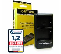PATONA Dual Cargador de cámara Micro-USB para Olympus BLS-1 BLS-5 BLS-50