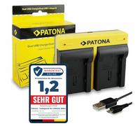 PATONA Dual Cargador para Canon BP-807/808/809/819/820/827/828 | Compatible: Canon Legria HF G10, HF G25, HF M31, HF M32, HF M36, HF M40, HF M41, HF M46, HF M300, HF M306, HF M307, HF