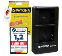 PATONA Dual Cargador (USB-C/Micro-USB) para DMW-BLG10 DMW-BLE9 Batería Compatible con Panasonic DMC-GF6 DMC-GF3 GF5 GF6 DMC-GX7 DMC-LX100 DC-GX9 DMC-GX80 DMC-TZ101 DC-TZ202 DMW BLE9E BLG10E