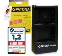PATONA Dual Cargador USB-C/Micro-USB para Panasonic DMW-BLC12 BLC12E