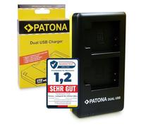 PATONA Dual Cargador USB-C para Olympus Li-90B Li-92B, Pentax D-Li92