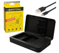 PATONA Dual Cargador USB-C/USB-A para Nikon EN-EL15/EL15a/EL15b/EL15c | Compatible: Nikon 1 V1, D7000, D7100, D7200, D7500, D8000, D600, D610, D750, D780, D800, D810, D850, Nikon Z8, Z7 II, Z6II