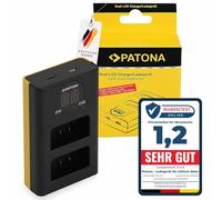 PATONA Dual LCD Cargador USB-C/Micro-USB para EN-EL25 EN-EL25a batería