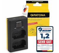 PATONA Dual LCD Cargador USB-C/Micro-USB para Fujifilm NP-W235 W235