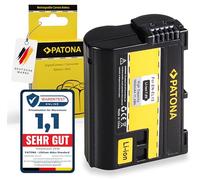 PATONA EN-EL15 Batería 1600mAh Compatible con Nikon 1 V1 Z6 Z7 D7000 D7100 D7200 D7500 D500 D600 D610 D750 D800 D800E D810 D850 ENEL15 EN EL15 empuñadura de cámara MB-D11 MB-D12 MB-D15 MB-D17