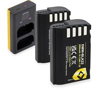 PATONA LCD Cargador USB-C con 2X Protect batería DMW-BLK22 2600mAh Compatible con Panasonic Lumix DC S9 S5 S5II S5II-X S5K G9 G9II GH5 GH5II GH5S GH6 GH7