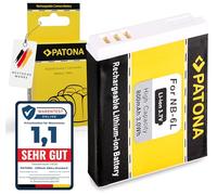 PATONA NB-6L Batería 800mAh Compatible con Canon Digital Ixus 85 95 105 200 is 300 310 HS PowerShot D10 D20 S90 S95 S120 SX240 SX260 SX530 SX540 SX610 SX700 SX710 ELPH 500 HS NB6L NB 6L