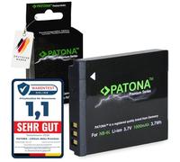 PATONA NB-6L Batería Premium 1000mAh / 3.7V / 3,7Wh Compatible con Canon NB-6LH NB6L Digital Ixus 85 95 105 200 IS 300 310 PowerShot D20 S90 S95 S120 SX240 SX260 SX530 SX540 SX610 SX700 SX710