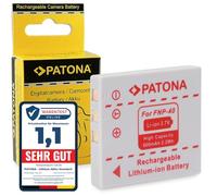 PATONA NP-40 Batería 600mAh Compatible con Fuji Fujifilm FinePix F402 F455 F460 F610 F650 F700 Konica Minolta Dimage X1 Panasonic Lumix FX2 Pentax Optio A10 Samsung Digimax i5 NP40 NP 40