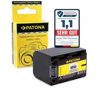 PATONA NP-FH70 Batería 1300mAh Compatible con Sony Camcorder HDR-HC3E HC5E HC7E HC9E CX6EK CX11E CX105E CX106E CX520VE SR10E SR5E SR7E SR8E SR11E SR12E UX3E UX7E XR105E XR106E NPFH70 NP FH70