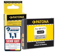 PATONA NP-FT1 Batería 680mAh Compatible con Sony CyberShot DSC-L1 DSC-M1 DSC-M2 DSC-T1 DSC-T3 DSC-T3S DSC-T5 DSC-T9 DSC-T10 DSC-T11 DSC-T33 L1 M1 M2 T1 T3 T5 T9 T10 T11 T33 NPFT1 FT-1 FT 1