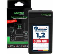 PATONA NP-FW50 Premium Cargador de Batería PD-Performance (1000mA), USB-C Dual LCD PD/QC Capable, Carga rápida con Adaptador de 20W+ Compatible con Sony Alpha 6400 6500 A7 A7II DSC RX10 II III RX1RM3