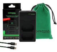 PATONA NP-FZ100 PD-Performance Premium Cargador de Batería (1500mA) LCD USB-C PD/QC Capable, Carga rápida con Adaptador de 20W+ Compatible con Sony Alpha FX30 A1 A9 A9II A7RIII A7RIV A7III A7IV
