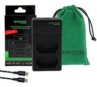PATONA NP-W235 - PD Performance Cargador (máx. 1500mA) USB-C Mini Dual LCD - Capaz de PD/QC (161888)