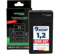 PATONA PD Dual Cargador USB-C (1500mA), LCD QC/PD 3.0, para NP-W235 | Compatible: Fujifilm X-Serie: X-T4, X-T5, X-H2, X-H2S, X-S20, Fujifilm GFX-Serie: GFX-50S II, GFX-100S, GFX-100 II