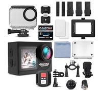 PATONA Platinum Action Cam Life SL4 5K | XDV App iOS & Android | 64MP 120° gran angular | MicroSD | Dual Screen | Mando a distancia | Resistente al agua hasta 30 m | Altavoz | Estabilización de imagen