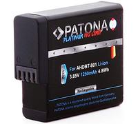 Patona Platinum - Batería de Repuesto para GoPro AHDBT-801 (1250 mAh) para Hero8 Hero 8 Hero 2018 Hero7 Hero 7 Hero6 Hero 6 Hero5 Hero 5 (AABAT-001 AHDBT-501)