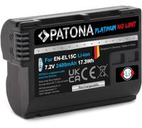 PATONA Platinum - Batería de Repuesto para Nikon EN-EL15c (2400mAh) Compatible con Nikon Z5 Z6 II Z7 II Z8 Zf etc.