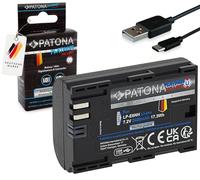 PATONA Platinum Batería LP-E6NH LPE6NH USB-C 2600mAh LP-E6N LP-E6 baterías Compatible con Canon EOS R7 R6II R5 7D 6D 5D Mark II III IV 60D 70D 80D 90D