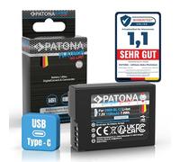 PATONA Platinum DMW-BLC12 DMW-BLC12E Batería USB-C 1100mAh Compatible con Panasonic Lumix DMC FZ200 FZ300 FZ330 FZ1000 FZ2000 G5 G6 G7 G70 G81 G85 G91 GH2 GX8 GX8A GX8H GX8K DMW BLC12 BLC12E