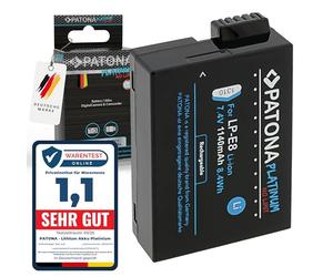 PATONA Platinum LP-E8+ Batería 1140mAh Compatible con Canon EOS 550D 600D 650D 700D Rebel T2i T3i T4i T5i Kiss X4 X5 X6i X7i Battery Pack LPE8 LP E8 LPE 8