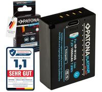 PATONA Platinum NP-W126S Batería 1050mAh USB-C Input Compatible con Fujifilm FinePix HS50EXR HS30EXR X100F X100V X-T1 X-T2 X-T3 X-T20 X-T30 II X-Pro1 X-Pro3 X-E1 X-E4 X-A1 X-A7 X-H1 NPW126S W126S