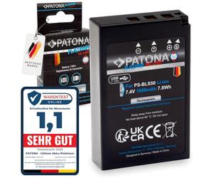 PATONA Platinum PS-BLS-5 Batería 1050mAh USB-C Input Compatible con Olympus E-450 OM-D E-M10 Mark II III S IV Pen E-P3 E-PL1 E-PL2 E-PL3 E-PL5 E-PL6 E-P7 E-PL7 EPL8 EPL10 EP7 EPM1 EPM2 BLS5