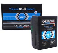 Patona Platinum V95 Nano V-Mount - Batería de Repuesto (95 WH, Compatible con cámaras Sony V-Mount