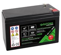 PATONA Premium AGM Batería de Plomo 12V 9Ah, más 1800 Ciclos de Carga, Prueba de Fugas, Libre de Mantenimiento, Baja Autodescarga, Construcción Resistente a Las Vibraciones, 150x64x95mm 2,4kg