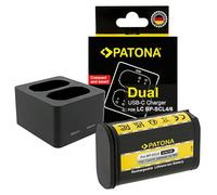 PATONA Premium Batería BP-SCL6 + Cargador USB-C para Leica Q2 Q3 SL2 SL2S | Set: batería de repuesto BP-SCL6 (2600 mAh) + cargador dual USB-C para Leica Q2, Q3, SL2, SL2S: energía fiable fuera de casa