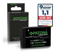 PATONA Premium Batería LP-E17 1100mAh, no Compatible con Cargadores Canon | Batería parcialmente decodificada para EOS R8 II, RP, R10, 77D, 200D, 750D, 8000D, M3 M5 M6 - LP-E17