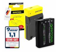 PATONA Premium Bateria NP-95 con Slim Cargador Compatible con Fujifilm FinePix F30, F31fd, Real 3D W1, X100