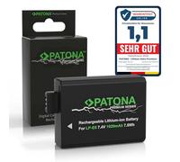 PATONA Premium Batería para Canon LP-E5 LPE5 1020mAh 7.4V | Compatible: Canon EOS Rebel XS, Rebel XSi, Rebel T1i, Canon EOS 1000D, 500D, 450D, Canon EOS Kiss X3, Kiss X2, Kiss F