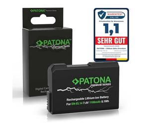 PATONA Premium EN-EL14 Batería 1100mAh Compatible con Nikon Coolpix P7000 P7100 P7700 P7800 D3100 D3200 D3300 D3400 D3500 D5100 D5200 D5300 D5500 D5600 5600 DF ENEL14 EN EL14 EN EL 14 EN-EL14a