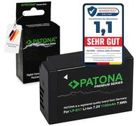 PATONA Premium LP-E17 Batería 1100mAh para Canon EOS R10 77D 200D 750D 760D 8000D Rebel T6i T6s | Reemplazo LPE17 9967B001 | Parcialmente decodificada (sin Tiempo restante en RP M3 M5 M6)