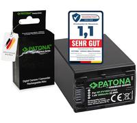 PATONA Premium NP-FV100 Batería 3090mAh Compatible con Sony Alpha A230 A290 A330 A380 A390 DCR-DVD92 DVD103 DVD110 DVD150 DVD202 DVD303 DVD310 DCR-HC16 HC17 HC18 HC9 NPFV100 FV100 FV-100