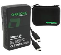PATONA Premium VBase 99 Batería V-Mount 99 WH USB-C PD100W | Para Red, ARRI, Sony y Blackmagic - USB-A, D-Tap, pantalla LED, celdas Samsung y carcasa dura