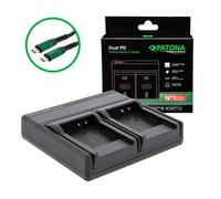 Patona PremiumDual PD Cargador de alto rendimiento para Nikon EN-EL11 in ntrada/salida USB-C