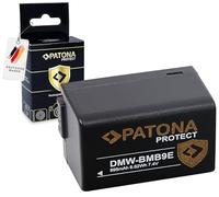 PATONA Protect - Batería DMW-BMB9 E DMW BMB9E (895 mAh) con Sensor NTC y Carcasa V1, Compatible con Panasonic Lumix DC FZ82 DMC FZ72 FZ62 FZ45 FZ48 FZ100 FZ150 Leica V-Lux 3