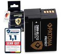 PATONA Protect DMW-BLC12 DMW-BLC12E Batería 1100mAh Compatible con Panasonic Lumix DMC FZ200 FZ300 FZ330 FZ1000 FZ2000 G5 G6 G7 G70 G81 G85 G91 GH2 GX8 GX8A GX8H GX8K DMWBLC12 DMW BLC 12 E