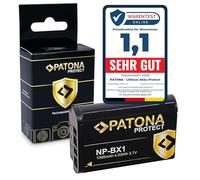 PATONA Protect NP-BX1 Batería 1090mAh Compatible con Sony CyberShot DSC-RX1 R RX1 RX100 II III IV V Vi VII M HX50 HX60 HX80 HX90 HX99 HX400V WX300 WX500 DSC-RX100 DSC-HX50 NPBX1 NP BX1