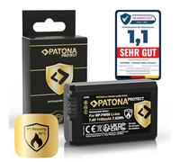 PATONA Protect NP-FW50 Batería 1100mAh Compatible con Sony Alpha 7 7R 7II 7S A5000 A6000 A6300 A6400 A6500 A7 A7S A7R A7II ZV-E10 DSC RX10 Mark II III IV RX1R III DSC-RX1RM3 NEX 3 5 6 C3 F3 NPFW50