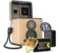 PATONA Protect Retro Dual Charger Box USB-C PD/QC con 2 baterías NP-FZ100