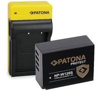PATONA Protect V1 Batería NP-W126S con Slim Cargador Compatible con Fujifilm FinePix HS30EXR HS33EXR HS50EXR X-T20 X-H1 XT1 XT3 XT100 XT200 XPRO2 XPRO3 XA3 XA5 XA7 XA10