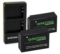 PATONA Set Dual Cargador USB-C con batería 2X LP-E17 LPE17 Premium, 950mAh | Set cargador doble + baterías para EOS R8 II, RP, R8, R10, R50, 77D, 200D, 750D, M3 M5 M6 - LP-E17